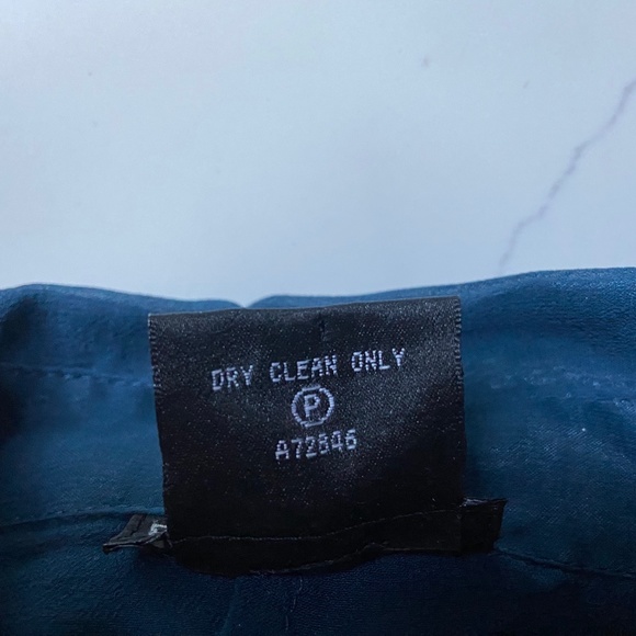 Pamela Dennis Sheer Silk Ruffled Button Front Blouse with Silk Cami Size M - Picture 8 of 10